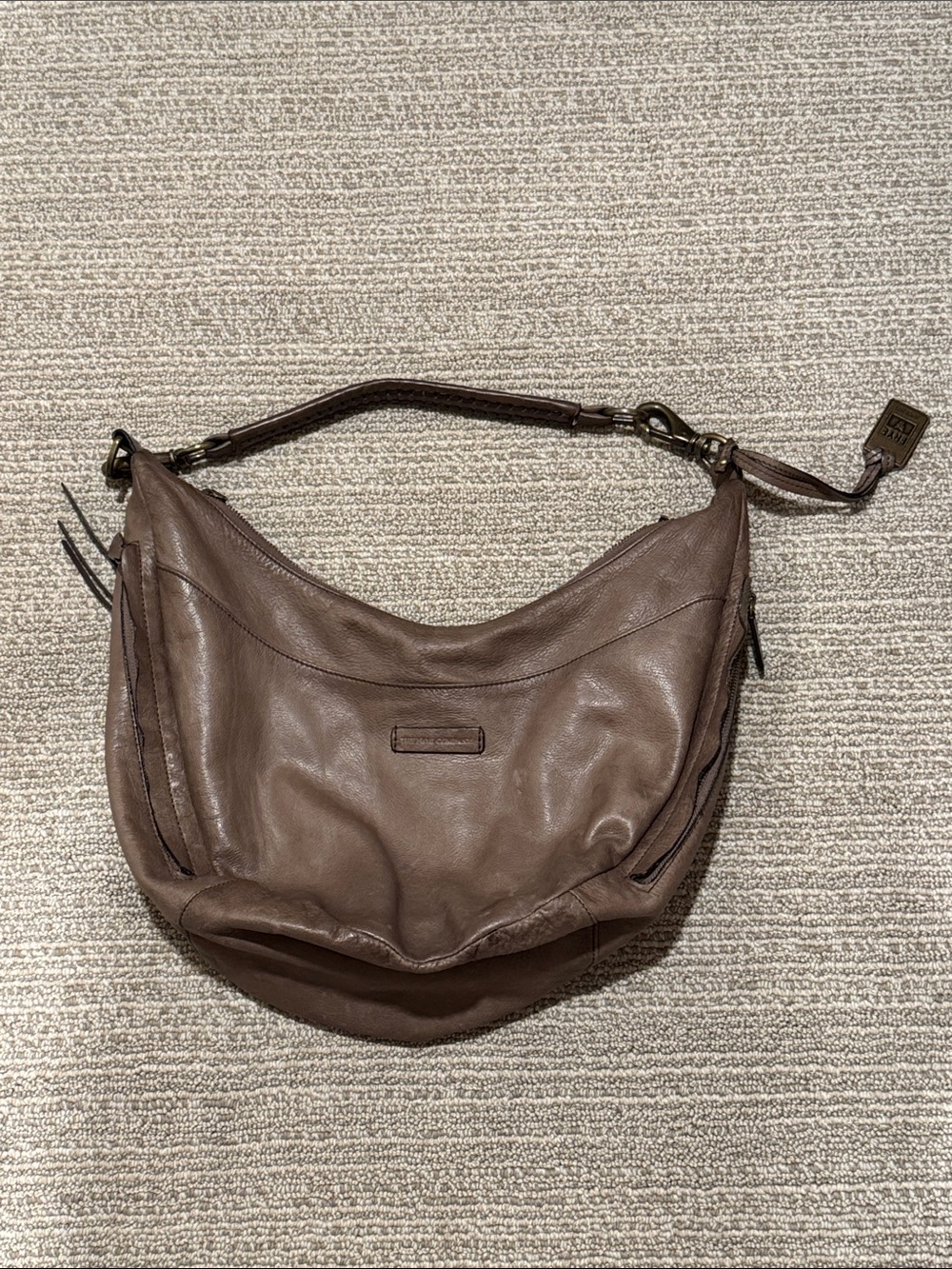 Frye Slouchy Leather Hobo Shoulder Bag With Additional Crossbody Strap
